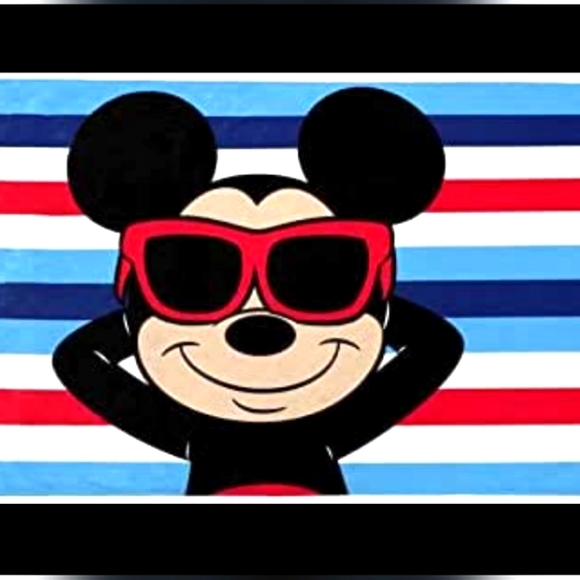 Disney Mickey Mouse Summer Standard Beach Towel Set Of Two - Picture 3 of 3
